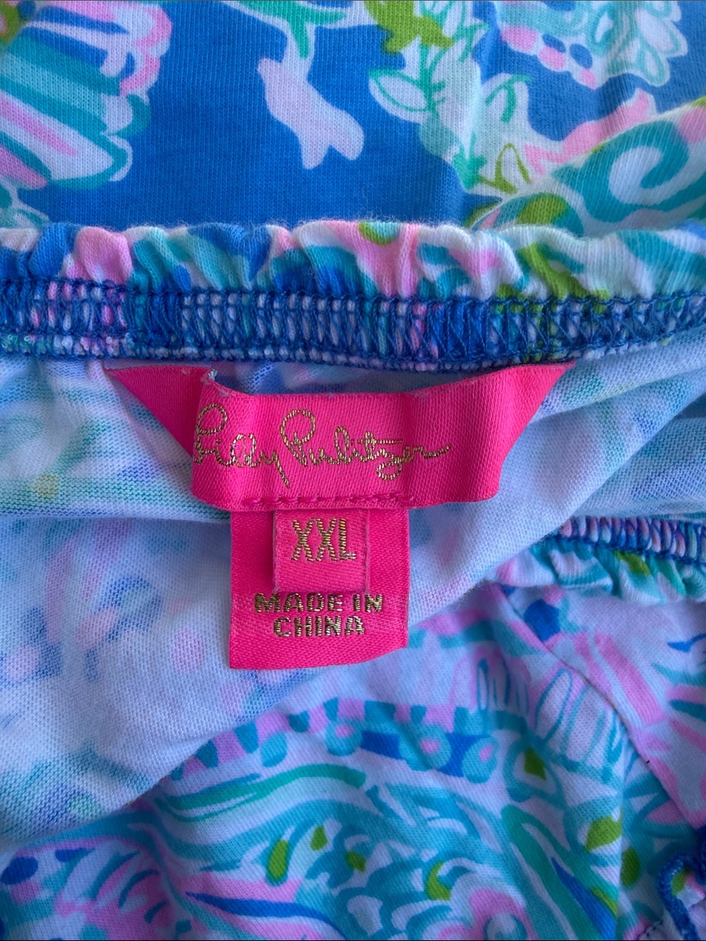 Lilly Pulitzer Tiered 'Loro Swing Dress' in Multi Dream Team Print Size XXL - Picture 10 of 10